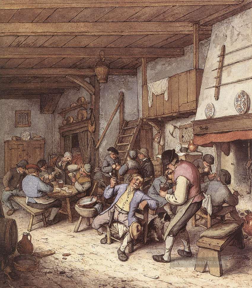 Tavern Interior Holländischen Genremaler Adriaen van Ostade Ölgemälde